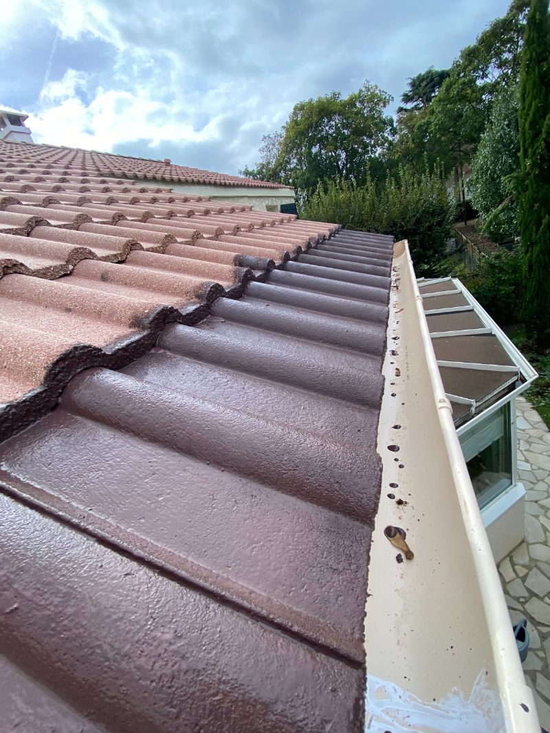 Toiture avant peinture résine Chatou