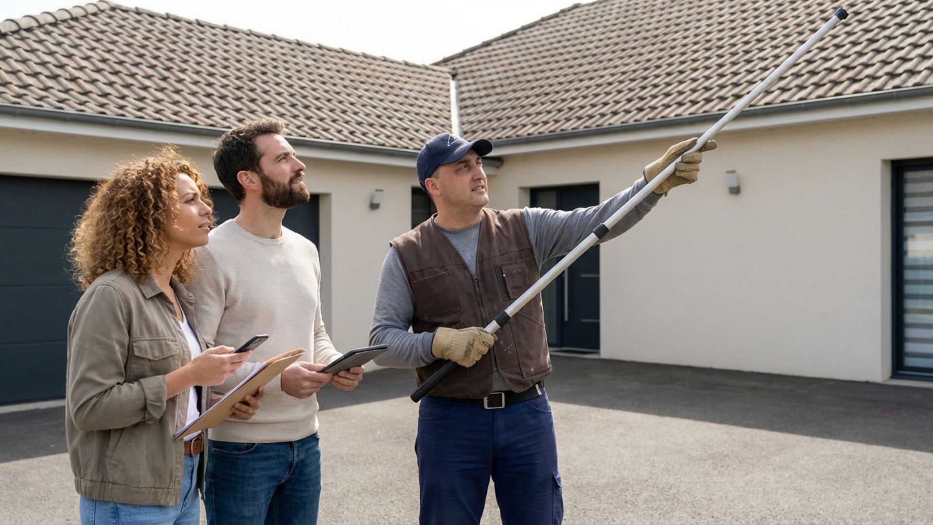 Artisan couvreur RS Couverture conseille les futurs propriétaires sur l'état de la toiture avant signature